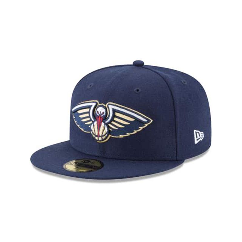 NBA New Orleans Pelicans Wool Standard 59Fifty Fitted (ZLV1922) - Blue New Era Caps